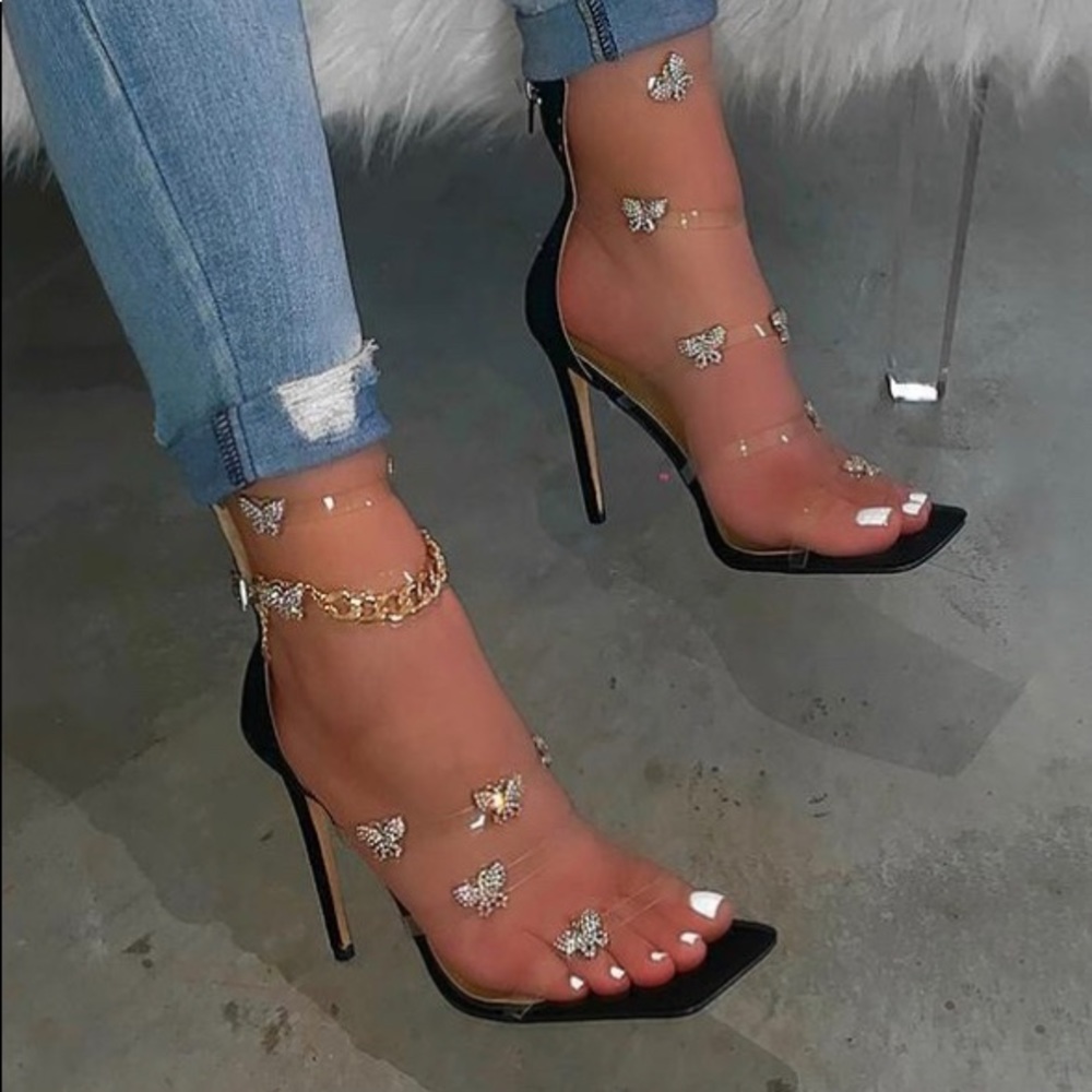 Butterfly Chain Heels